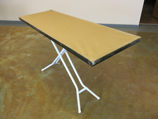 Small Sewing Space Solution: Portable Ironing/Cutting Table - Brooks Ann  Camper Bespoke Sewing